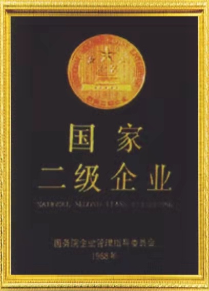 國(guó)家二級企業(ye)